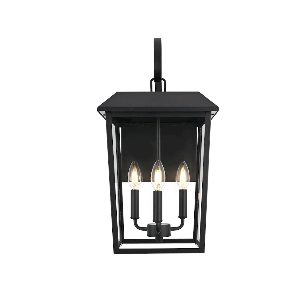 Riggs 11 inch Outdoor Wall Sconce in Black