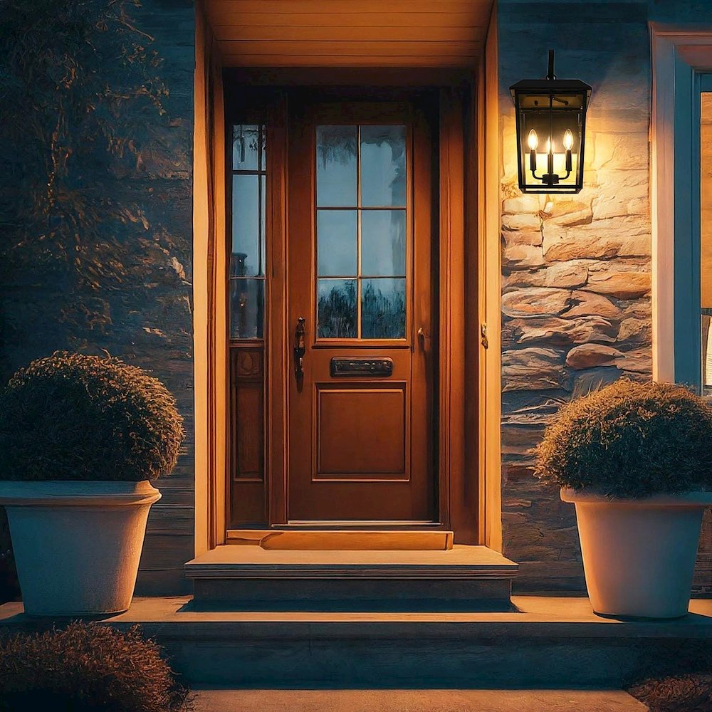 Riggs 11 inch Outdoor Wall Sconce in Black