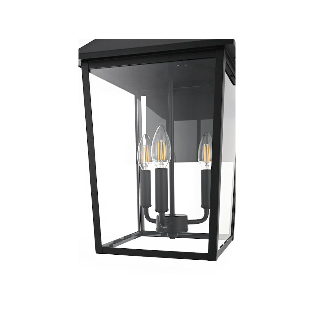 Riggs 11 inch Outdoor Wall Sconce in Black