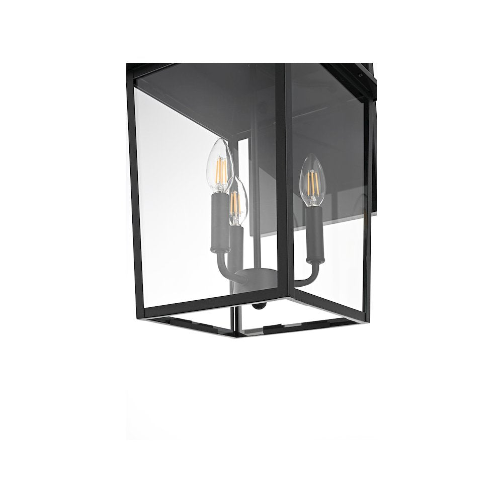 Riggs 11 inch Outdoor Wall Sconce in Black