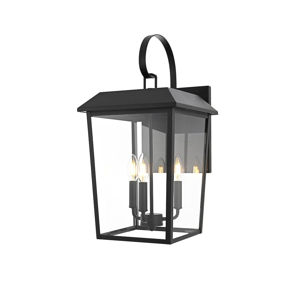 Riggs 11 inch Outdoor Wall Sconce in Black
