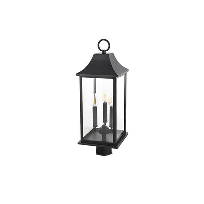 Shepard 8 x 23.5 inch Outdoor Post Light in Black