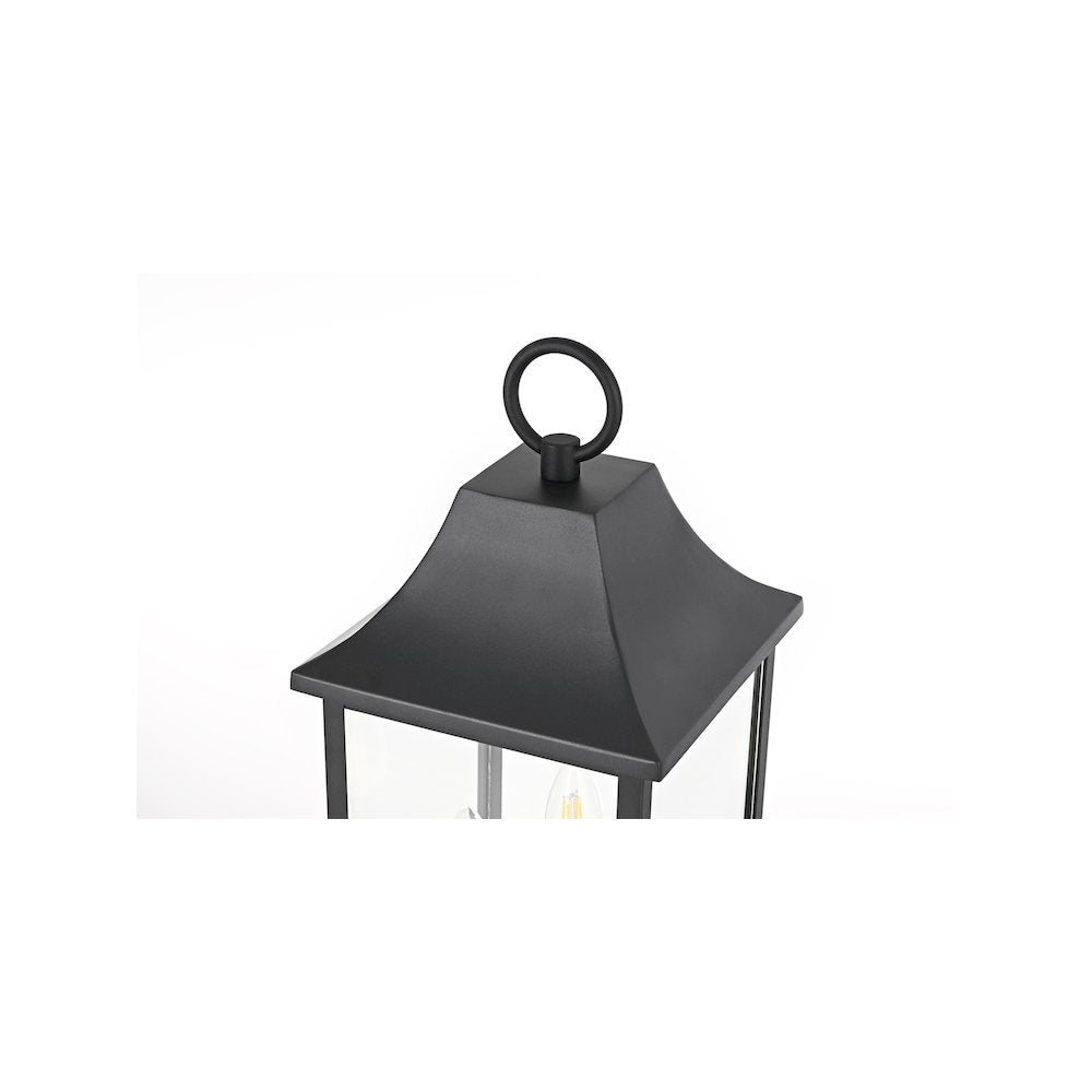 Shepard 8 x 23.5 inch Outdoor Post Light in Black