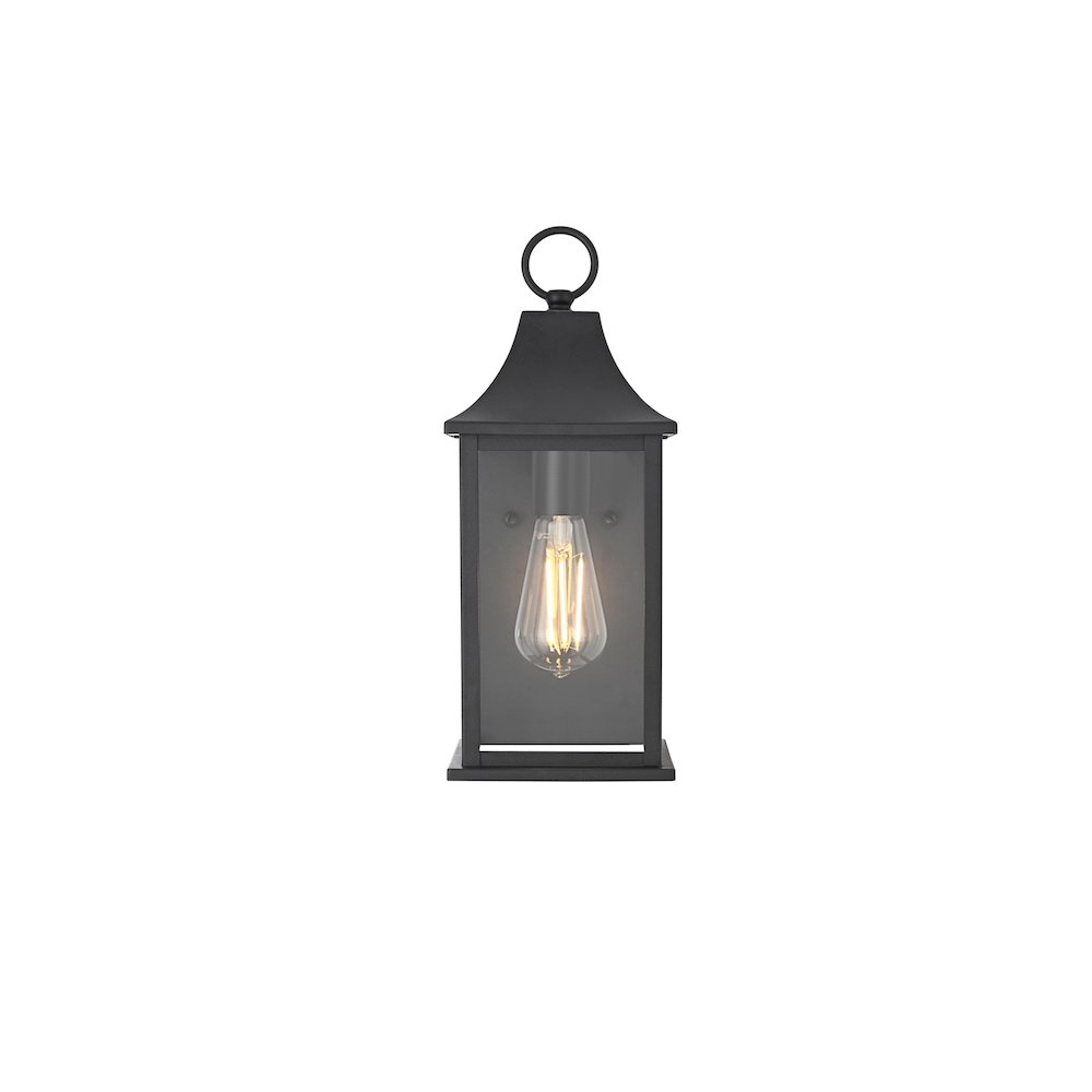 Shepard 6 inch Outdoor Wall Sconce in Black