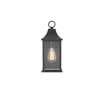 Shepard 6 inch Outdoor Wall Sconce in Black
