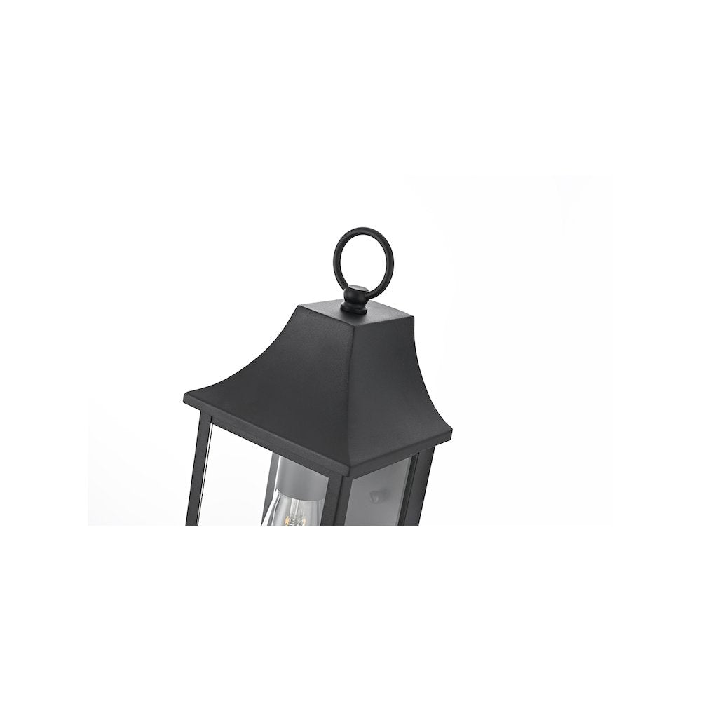 Shepard 6 inch Outdoor Wall Sconce in Black