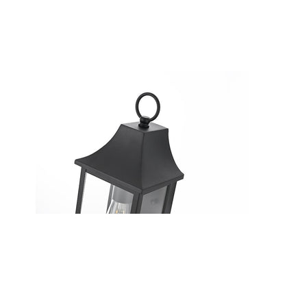 Shepard 6 inch Outdoor Wall Sconce in Black