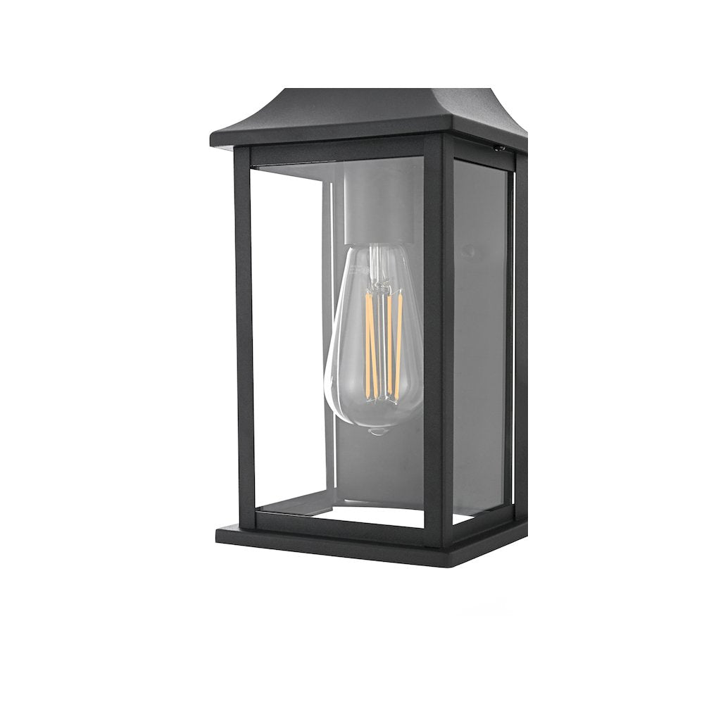 Shepard 6 inch Outdoor Wall Sconce in Black