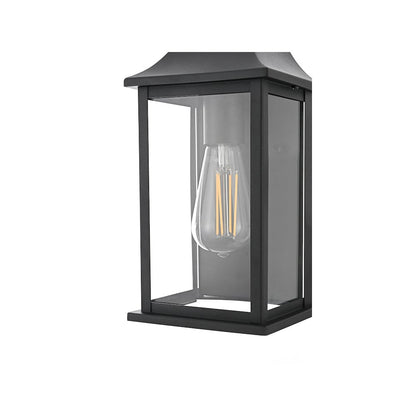Shepard 6 inch Outdoor Wall Sconce in Black