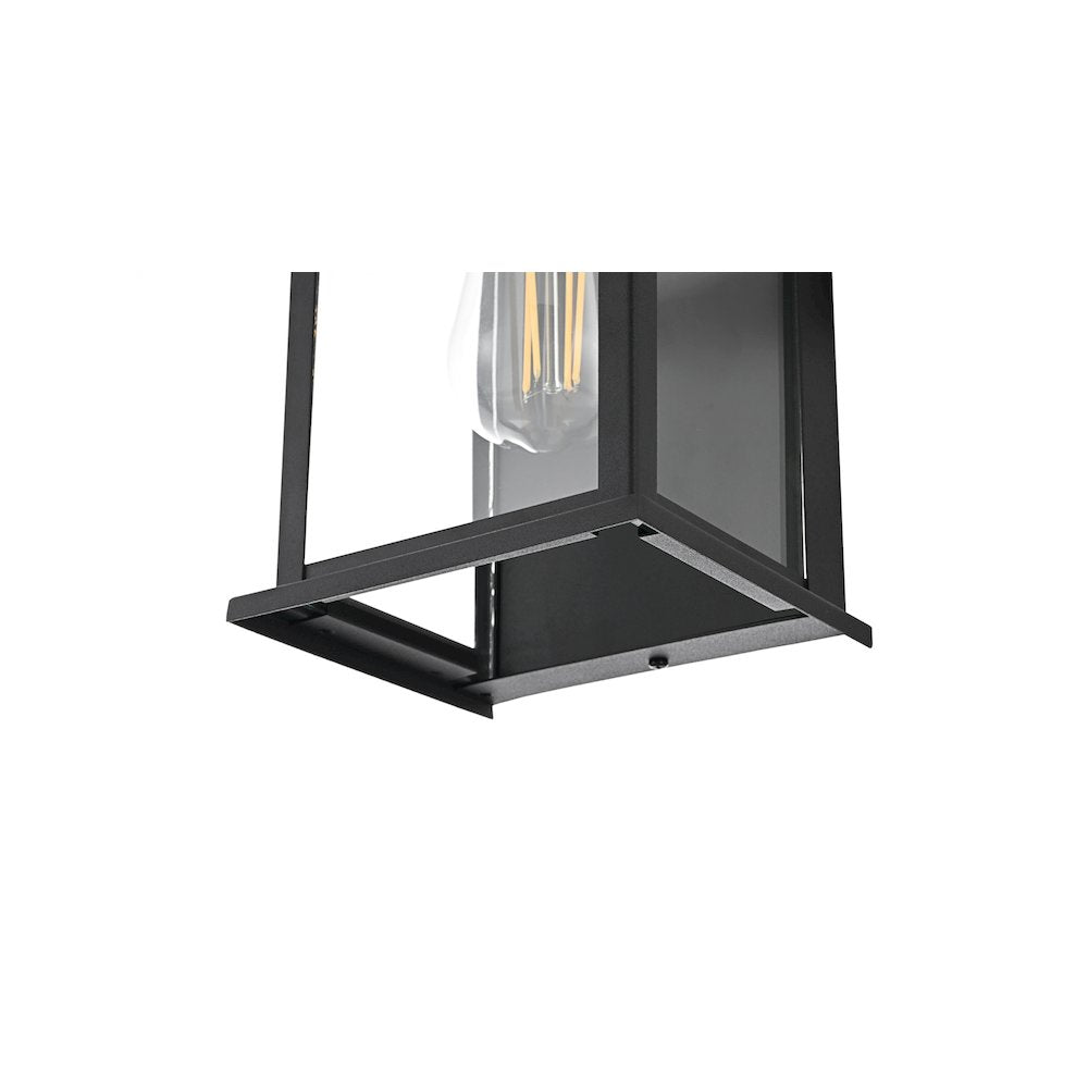 Shepard 6 inch Outdoor Wall Sconce in Black