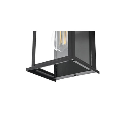 Shepard 6 inch Outdoor Wall Sconce in Black