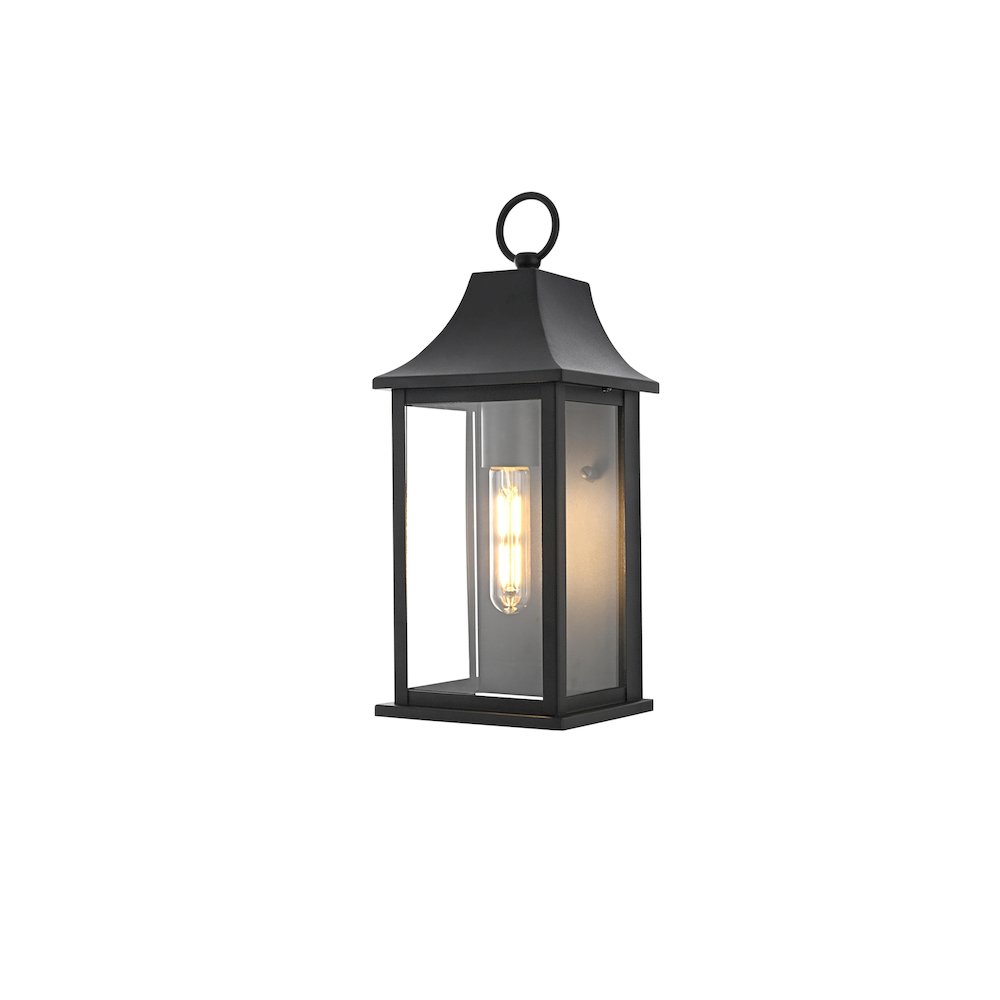 Shepard 6 inch Outdoor Wall Sconce in Black