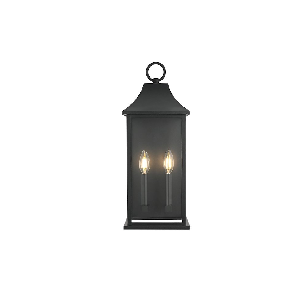 Shepard 8 inch Outdoor Wall Sconce in Black