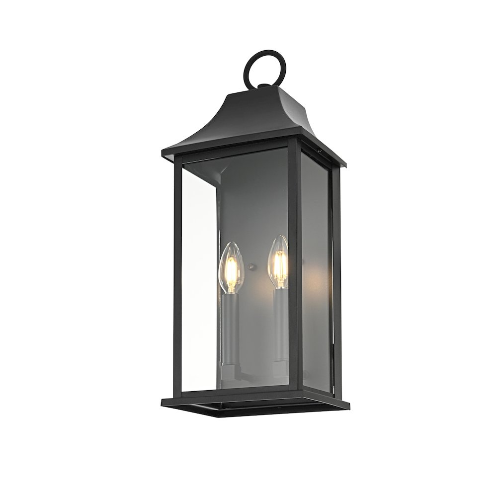 Shepard 8 inch Outdoor Wall Sconce in Black