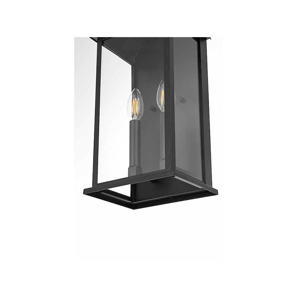 Shepard 8 inch Outdoor Wall Sconce in Black