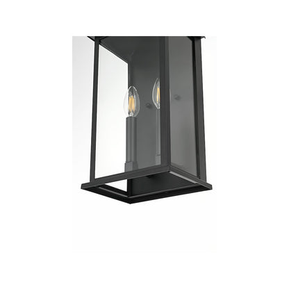 Shepard 8 inch Outdoor Wall Sconce in Black