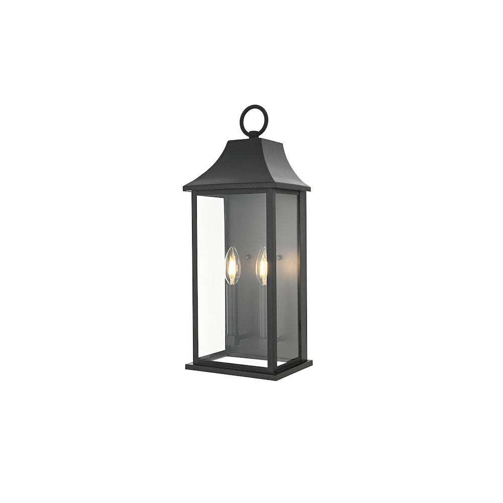 Shepard 8 inch Outdoor Wall Sconce in Black