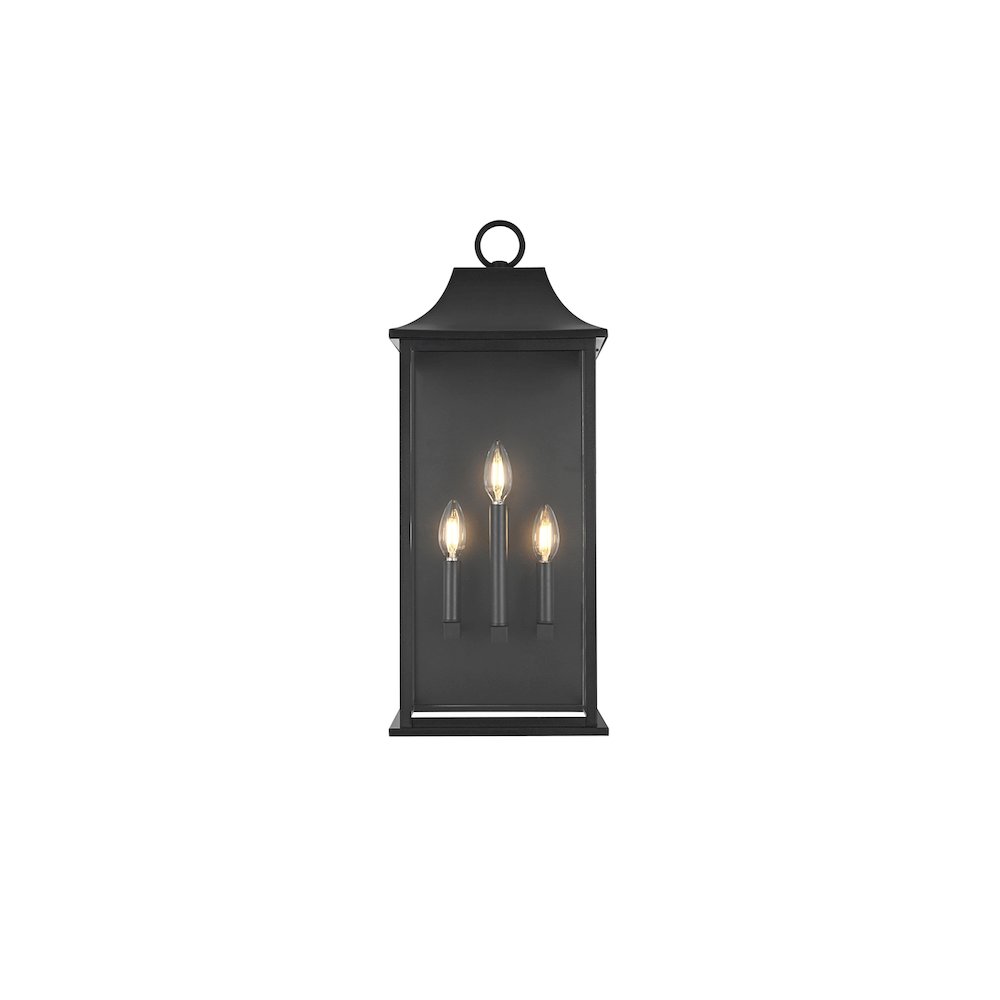 Shepard 10 inch Outdoor Wall Sconce in Black