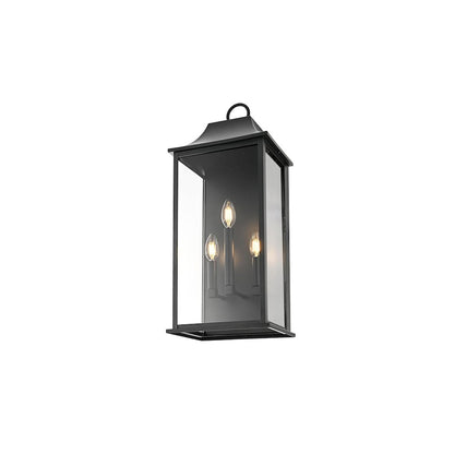 Shepard 10 inch Outdoor Wall Sconce in Black