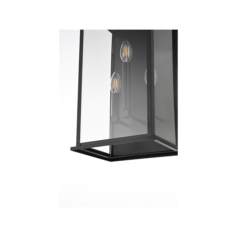 Shepard 10 inch Outdoor Wall Sconce in Black