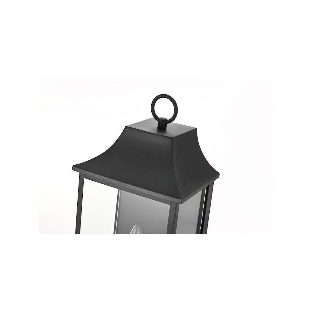 Shepard 10 inch Outdoor Wall Sconce in Black
