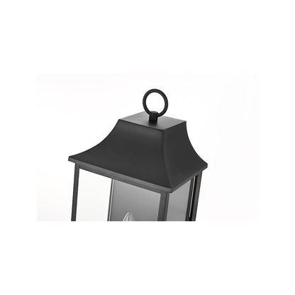 Shepard 10 inch Outdoor Wall Sconce in Black