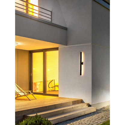 Troy 4.5 x 38 inch Outdoor Wall Sconce in Black