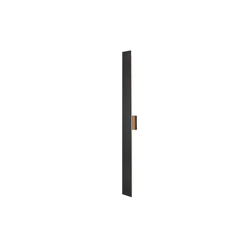Waylen 4.5 x 48 inch Outdoor Wall Sconce in Black