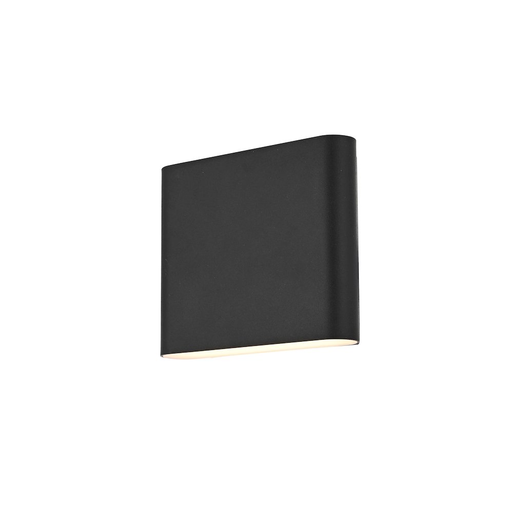 Clyde 9 inch Outdoor Wall Sconce in Black