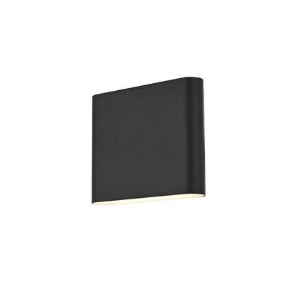 Clyde 9 inch Outdoor Wall Sconce in Black