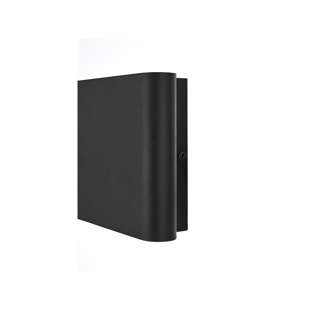 Clyde 9 inch Outdoor Wall Sconce in Black