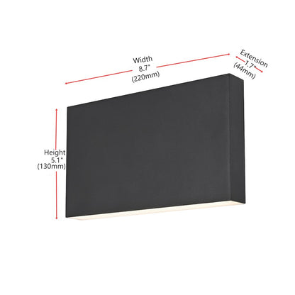 Colter 8.5 inch Outdoor Wall Sconce in Black