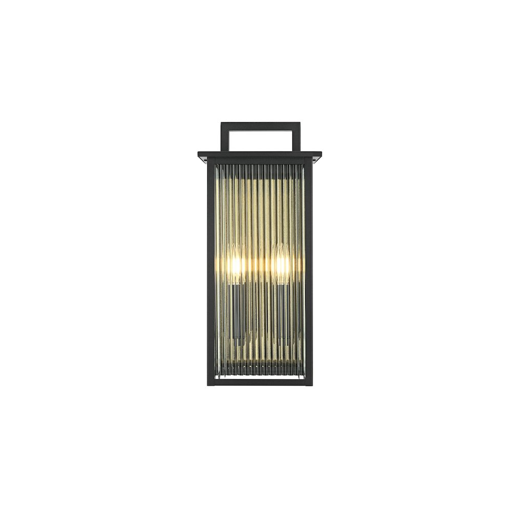 Kannon 8.5 inch Outdoor Wall Sconce in Black