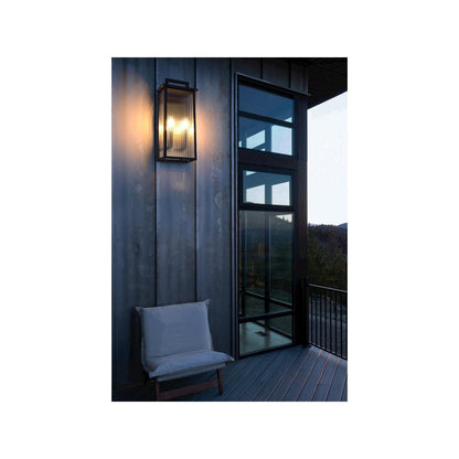 Kannon 8.5 inch Outdoor Wall Sconce in Black