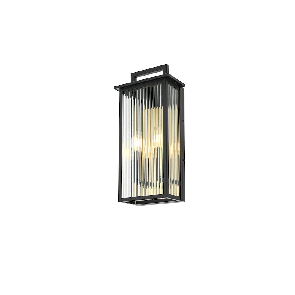 Kannon 8.5 inch Outdoor Wall Sconce in Black