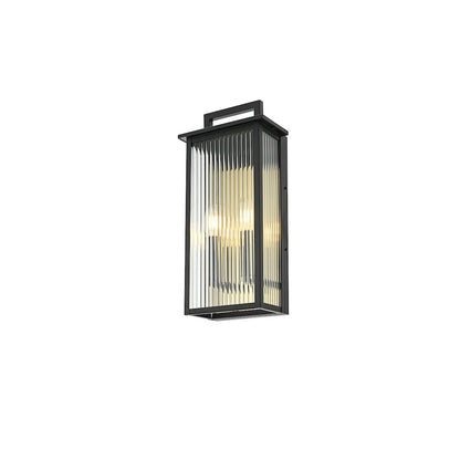 Kannon 8.5 inch Outdoor Wall Sconce in Black