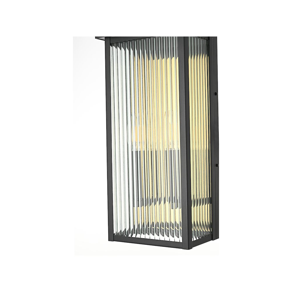 Kannon 8.5 inch Outdoor Wall Sconce in Black