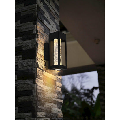 Amaris 10 inch LED Outdoor Wall sconce in Black