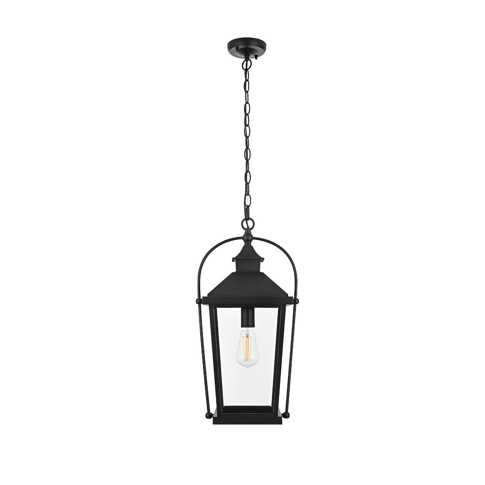Luz 21 inch Outdoor Pendant in Black