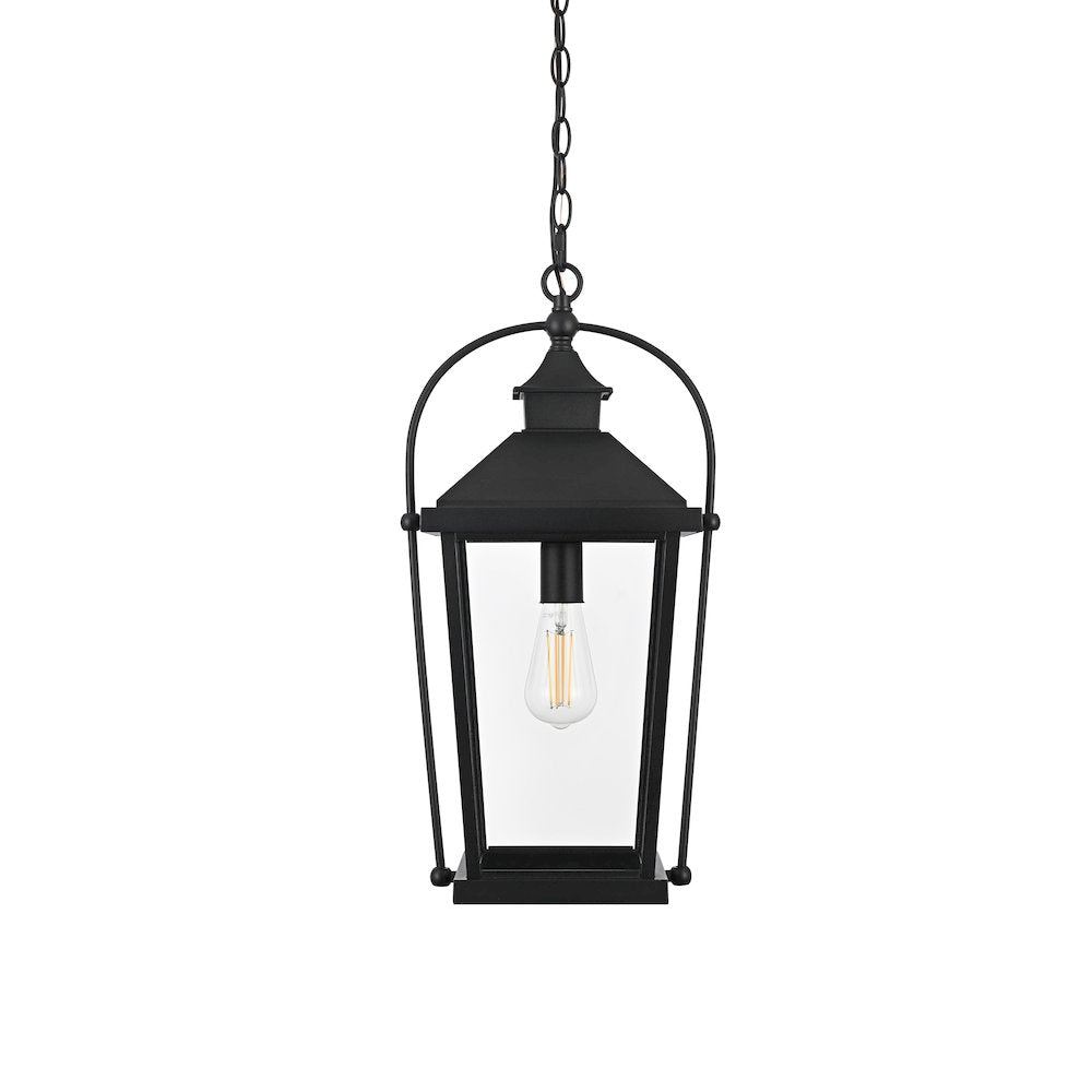 Luz 21 inch Outdoor Pendant in Black