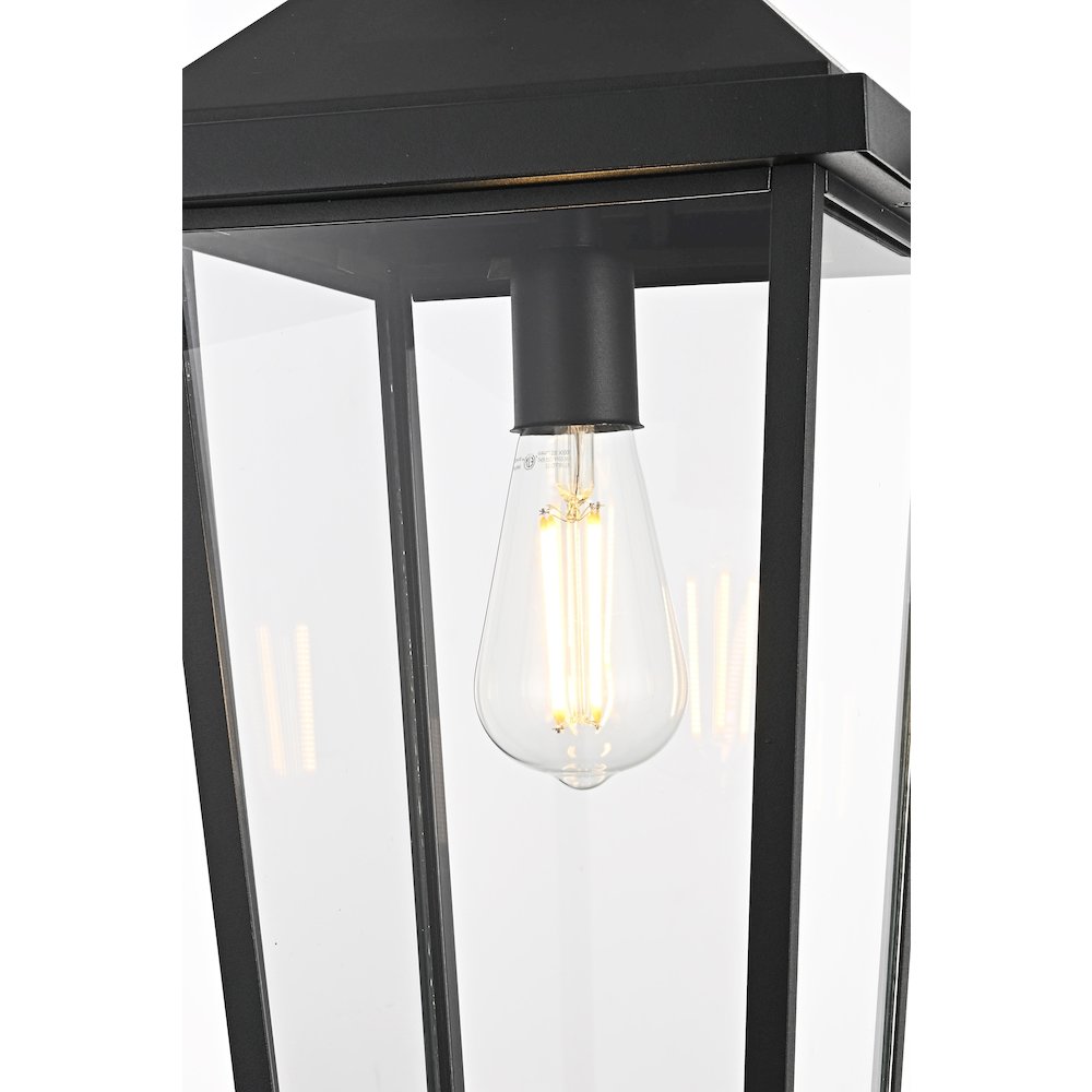 Luz 21 inch Outdoor Pendant in Black