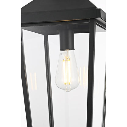 Luz 21 inch Outdoor Pendant in Black