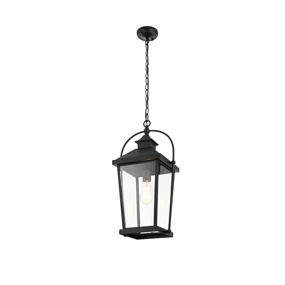 Luz 21 inch Outdoor Pendant in Black