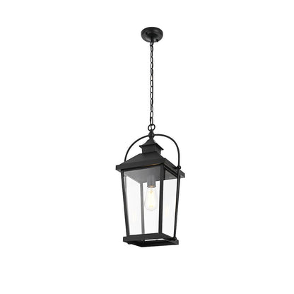 Luz 21 inch Outdoor Pendant in Black