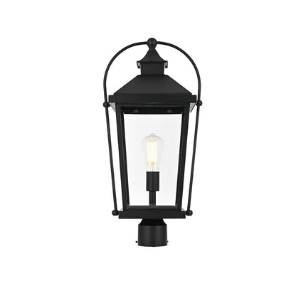 Luz 23 inch Outdoor Post light in Black