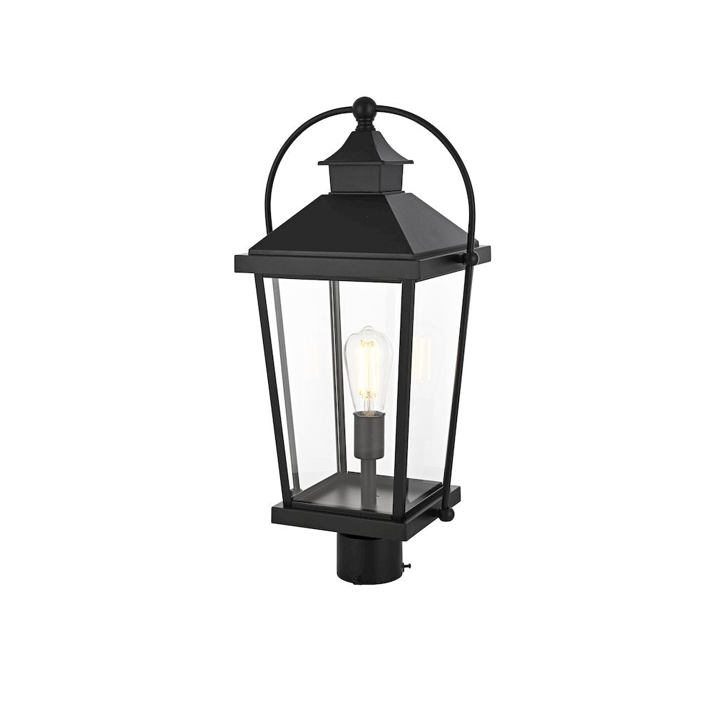 Luz 23 inch Outdoor Post light in Black