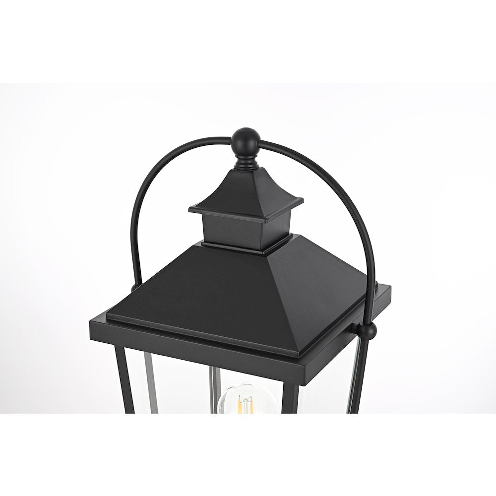 Luz 23 inch Outdoor Post light in Black
