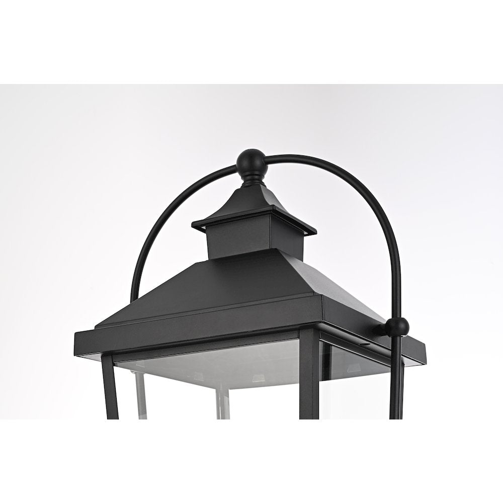 Luz 23 inch Outdoor Post light in Black