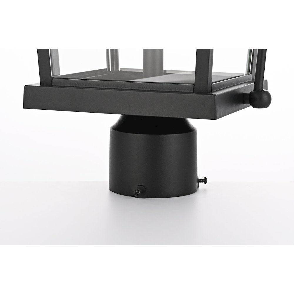 Luz 23 inch Outdoor Post light in Black