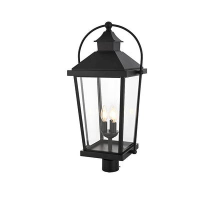 Luz 27 inch Outdoor Post light in Black